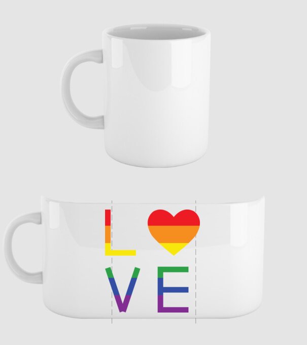 love lgbtq model alb pe tricou