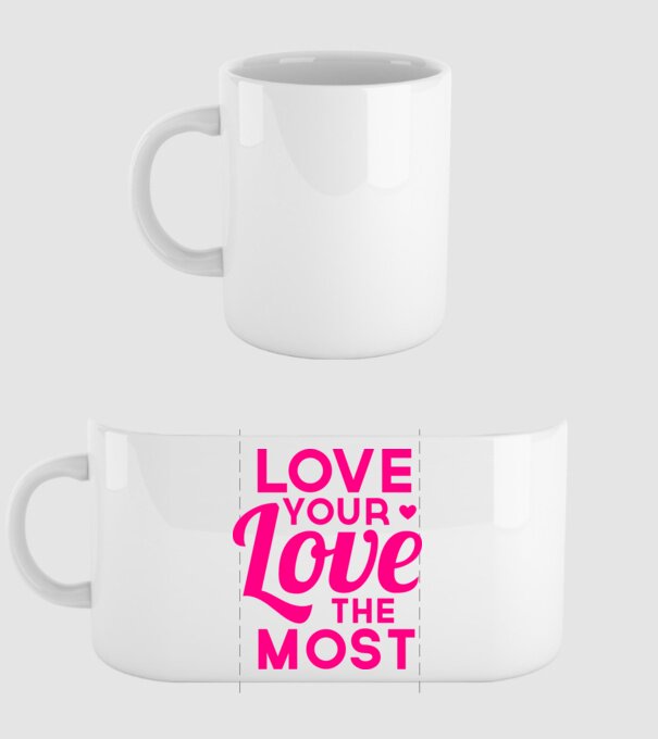 love most model alb pe tricou
