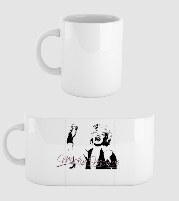 Marilyn Monroe model alb pe tricou