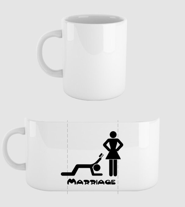 marriage model alb pe tricou