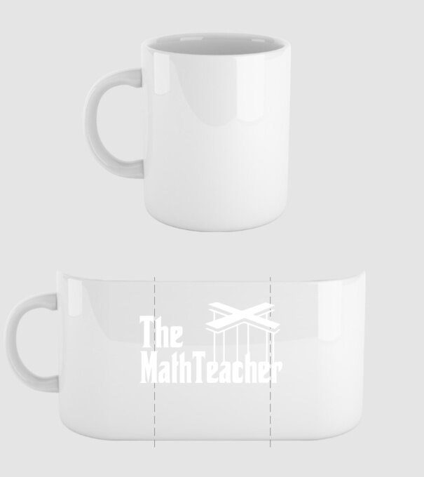 Profesor de matematică Mathteacher Godfather model alb pe tricou