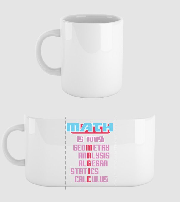 Math magic retro model alb pe tricou