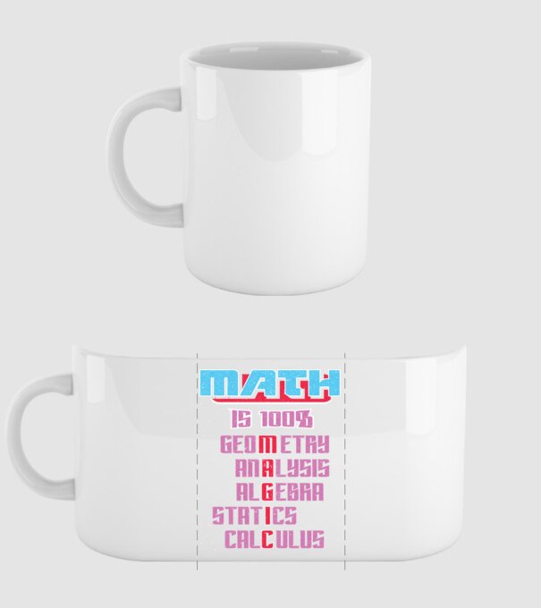 MATH magic retro prespălat model alb pe tricou