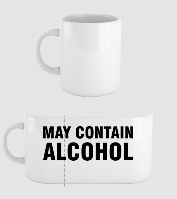 May contain alcohol model alb pe tricou