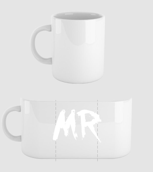 Mr. model alb pe tricou
