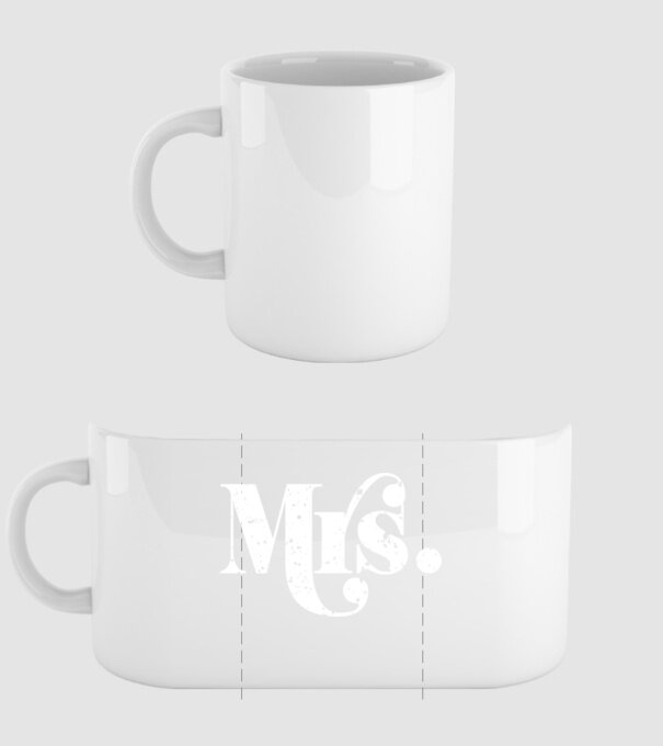Mrs 2 model alb pe tricou