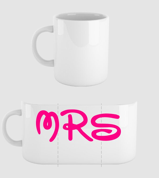 Mrs model alb pe tricou