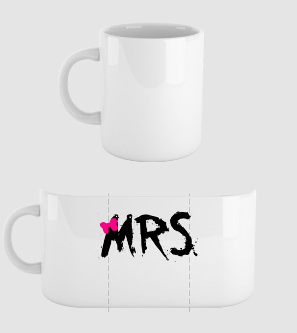 Mrs. model alb pe tricou