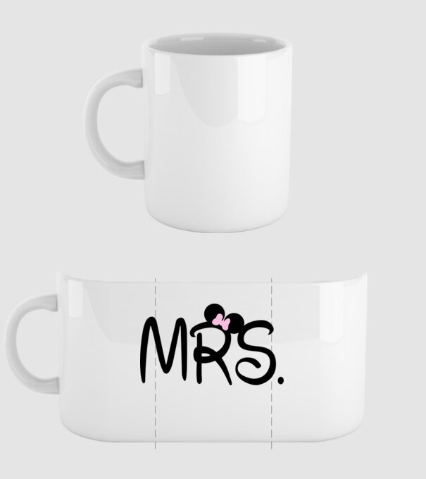Mrs. model alb pe tricou