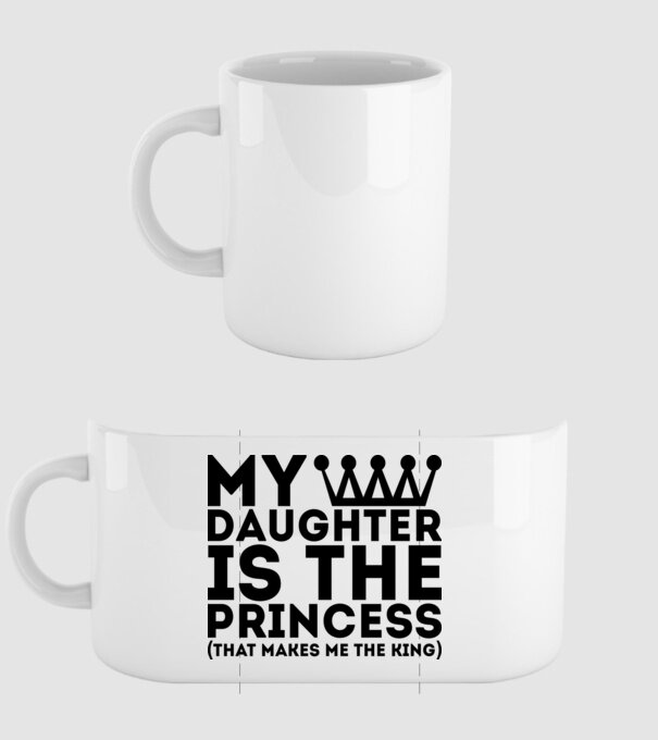 my daughter is the princess model alb pe tricou