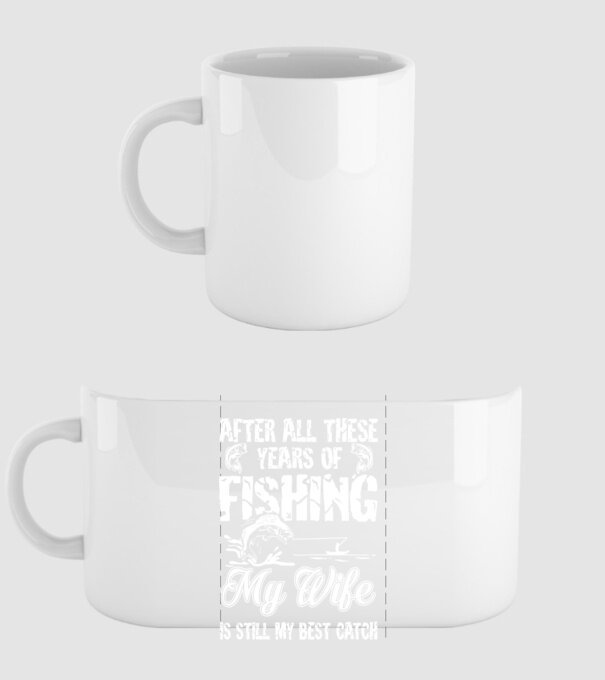 my wife best catch model alb pe tricou