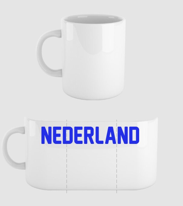 Nederland model alb pe tricou