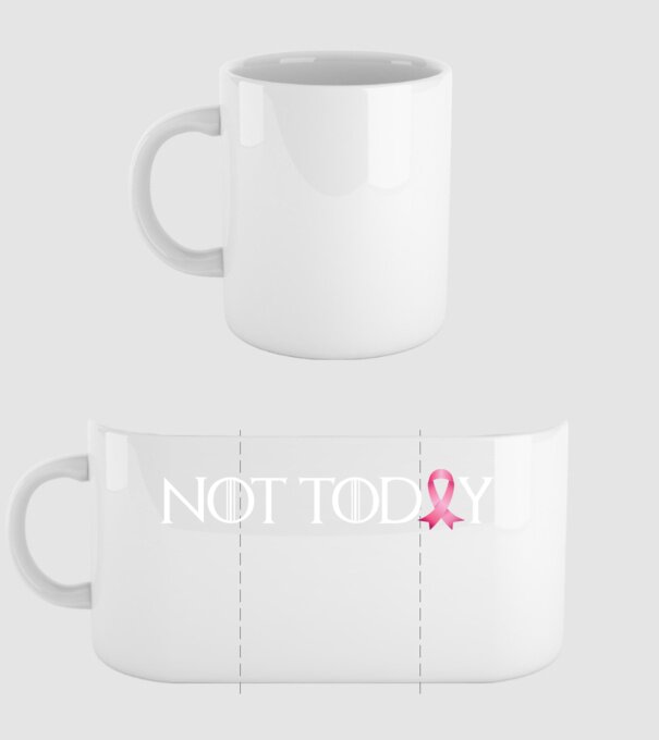 Not today model alb pe tricou