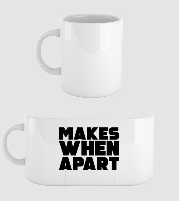 Cuplu Nothing makes sense... model alb pe tricou