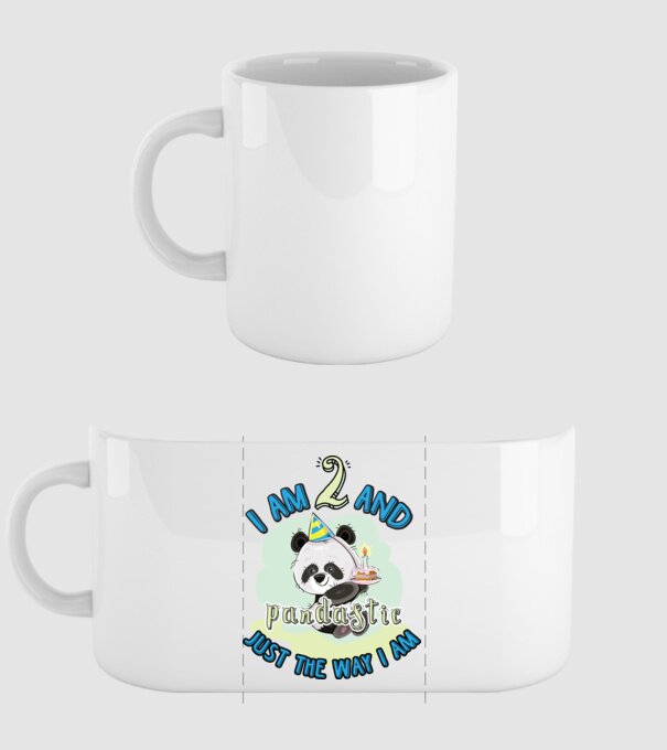 PANDASTIC 2 model alb pe tricou