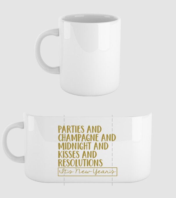 Parties champagne model alb pe tricou