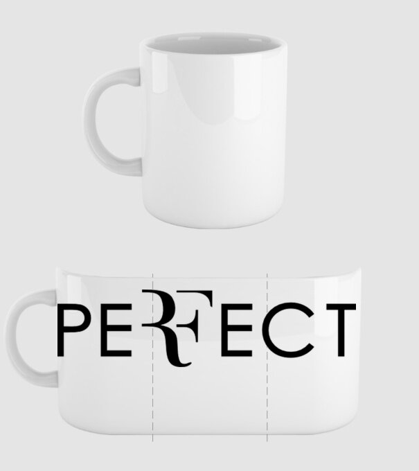 Perfect Federer model alb pe tricou