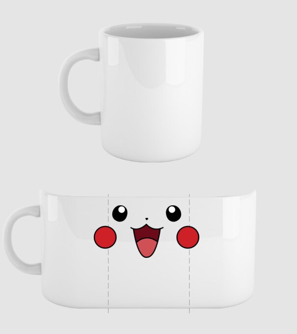 Pikachu model alb pe tricou