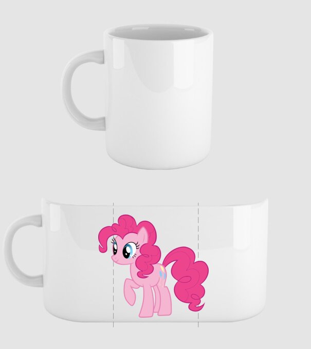 Pinkie Pie model alb pe tricou
