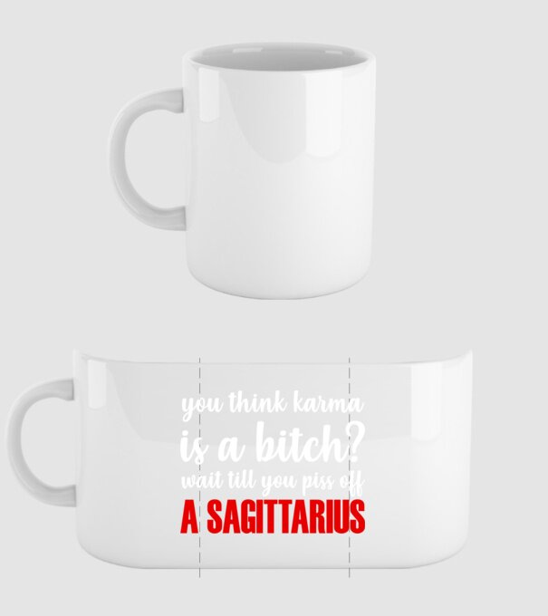 Piss of a SAGITTARIUS model alb pe tricou