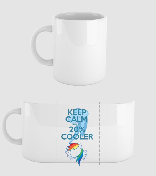 Rainbow Dash model alb pe tricou