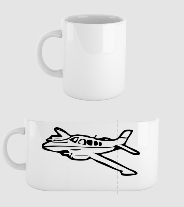 avion model alb pe tricou