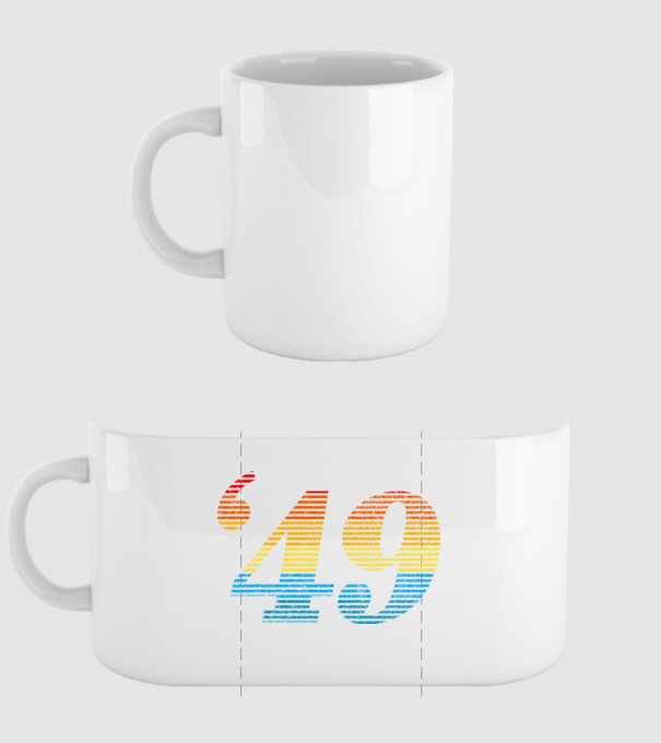 Retro Birthday 1949 model alb pe tricou