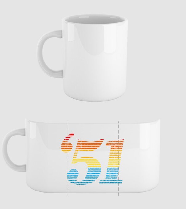 Retro Birthday 1951 model alb pe tricou