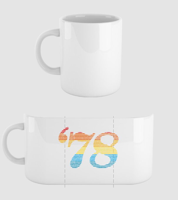 Retro Birthday 1978 model alb pe tricou