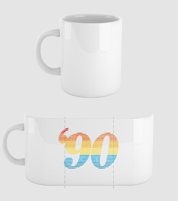 Retro Birthday 1990 model alb pe tricou