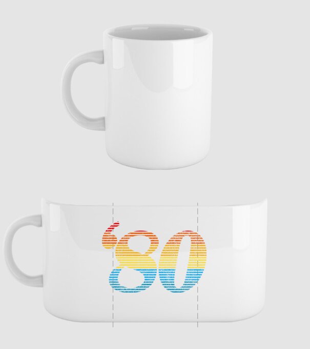 Retro Birthday 1980 model alb pe tricou