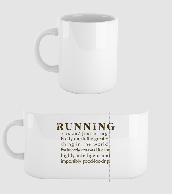 Running definition model alb pe tricou