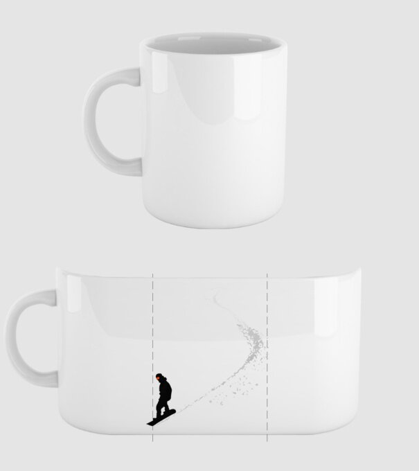Slope Pantă model alb pe tricou