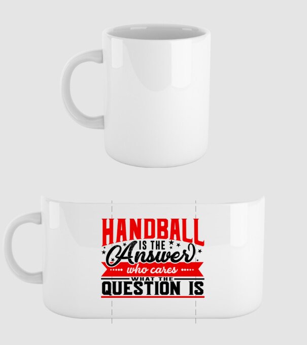 Sport is the answer HANDBALIST model alb pe tricou