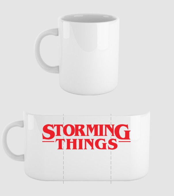 storming things - area 51 model alb pe tricou