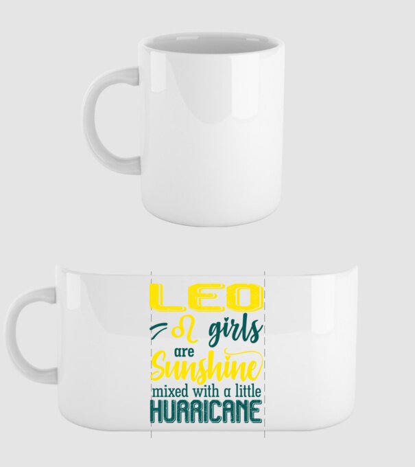Sunshine with Hurricane LEO model alb pe tricou