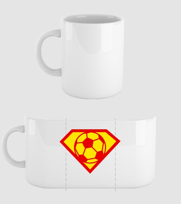 Supersportiv FOTBALIST model alb pe tricou