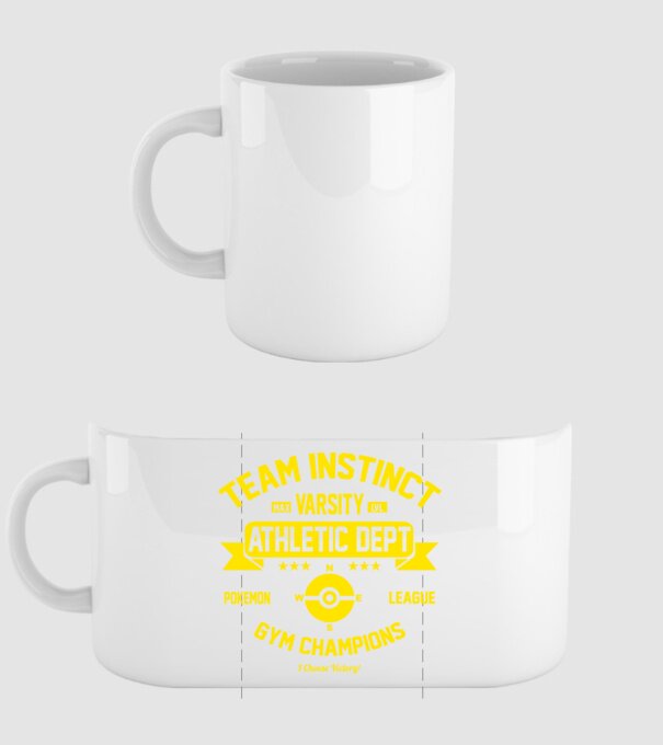 Team instinct champions model alb pe tricou