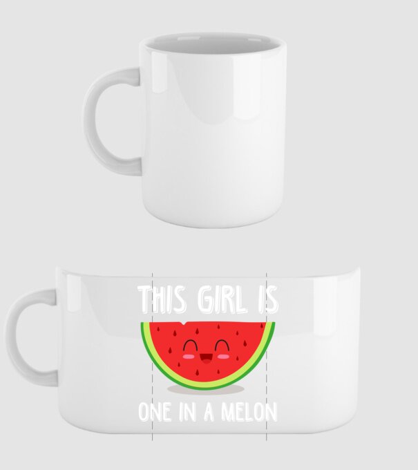 This girl is one in a melon white model alb pe tricou