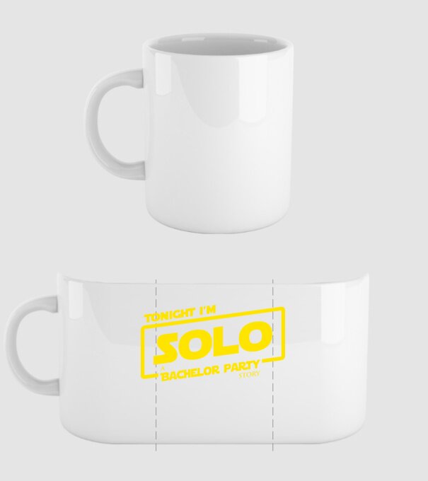 'Tonight I''m Solo' model alb pe tricou