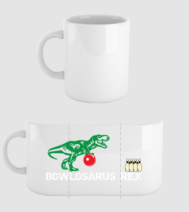 Trex model alb pe tricou
