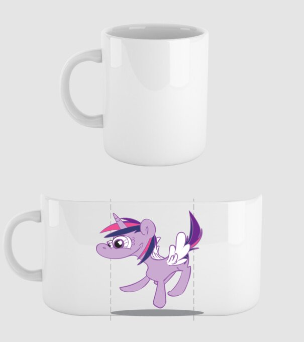 ugly my little pony model alb pe tricou