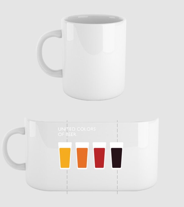 United Colors model alb pe tricou