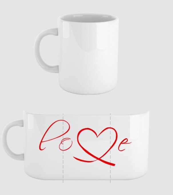 Love Valentines day model alb pe tricou