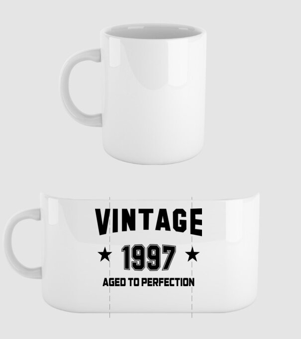 Vintage - 1997 model alb pe tricou