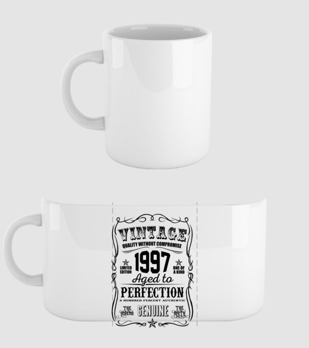 Vintage Perfection - 1997 model alb pe tricou