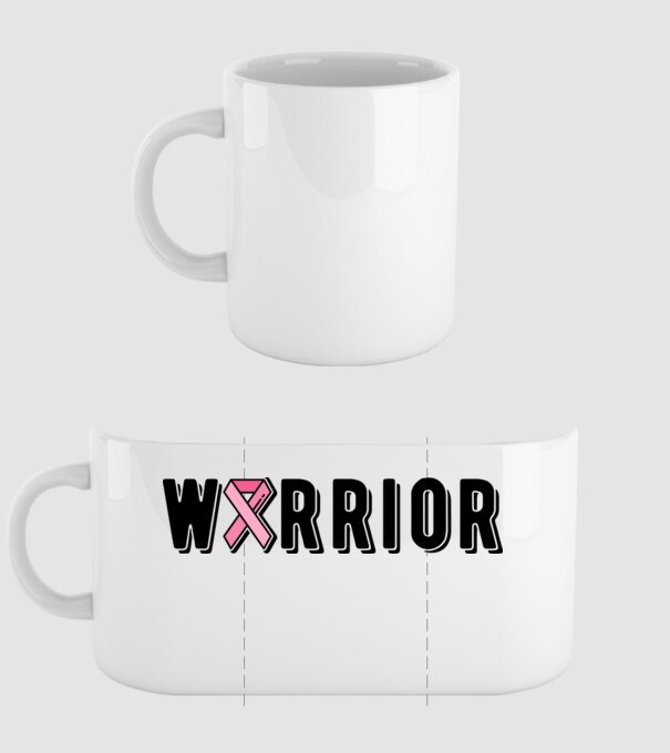 Warrior model alb pe tricou