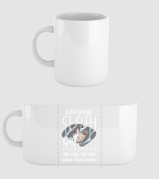 what does the sloth say model alb pe tricou