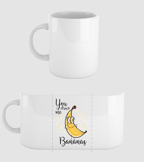 You drive me bananas you are the apple of my eye-01 model alb pe tricou