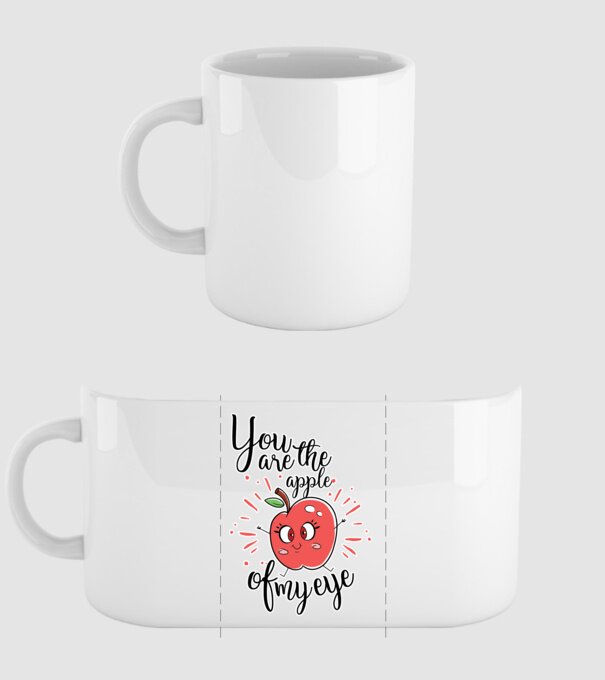 You drive me bananas you are the apple of my eye model alb pe tricou